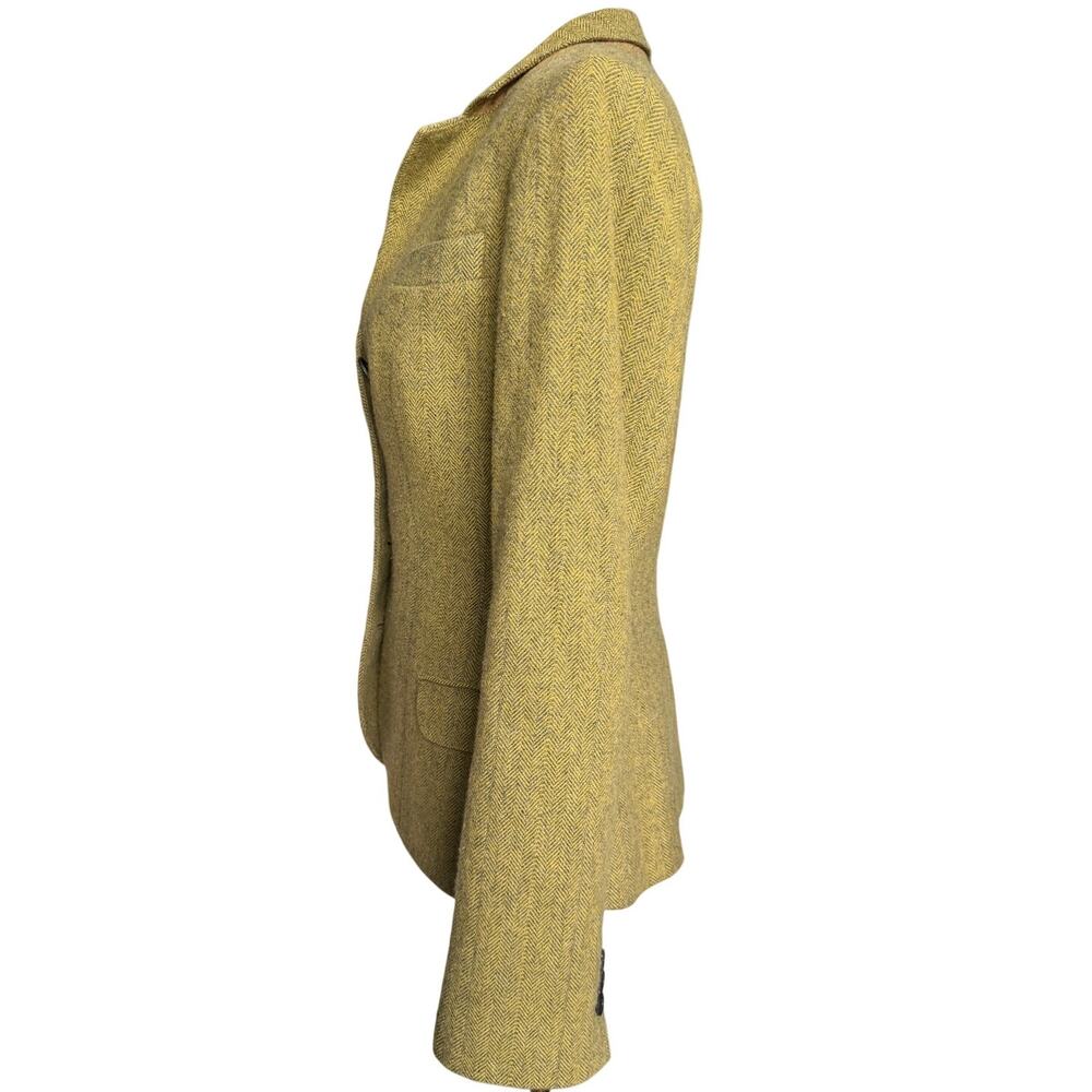 Jigsaw Cashmere Wool Herringbone Tweed Blazer Jacket Tailored Medium - Picture 6 of 10